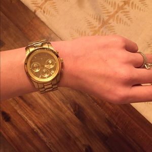 Michael Kors Gold Tone Boyfriend Watch