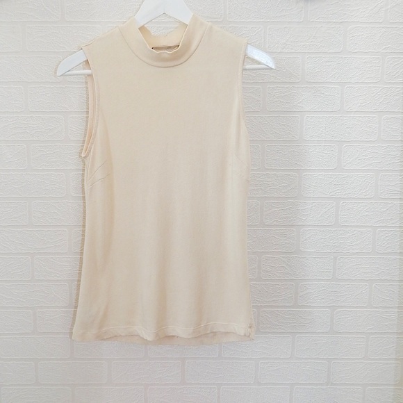 Objects Without Meaning Sleeveless Mock Neck Top