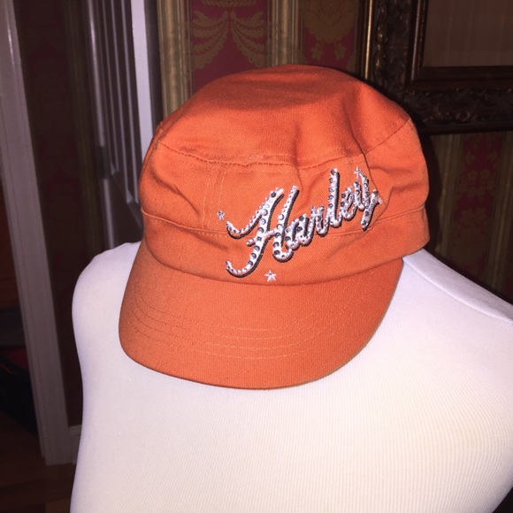Harley Davidson hat one size orange