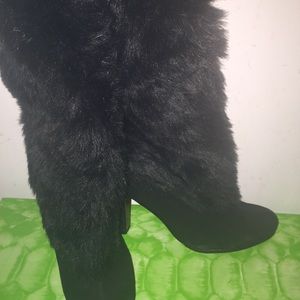 S-SHALIN- BLACK SUEDE WINTER BOOT