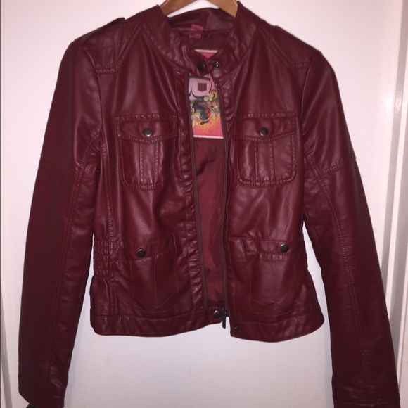 Red Pleather Jacket