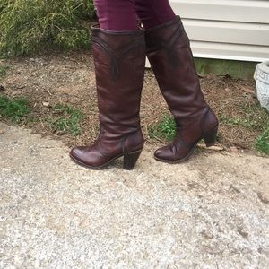 Mustang Stitching Frye Boots