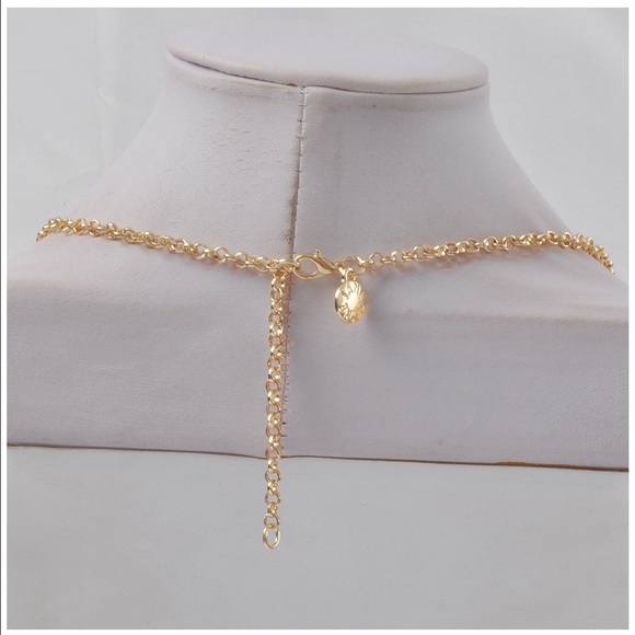 Yellow statement necklace - Picture 4 of 4