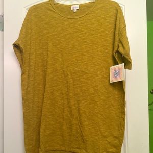 LulaRoe XS Irma Mustard Yellow