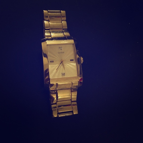 Guess Men's Gold Steel Watch