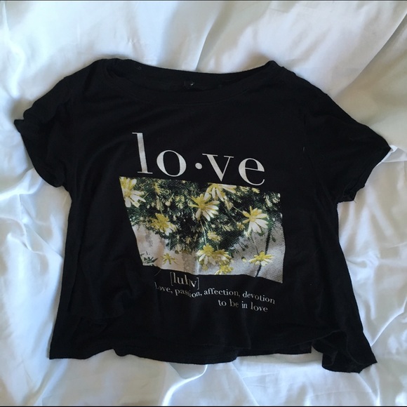 Love Definition Crop Top