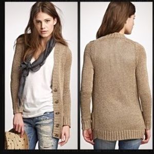 J. CREW Metallic Cardigan