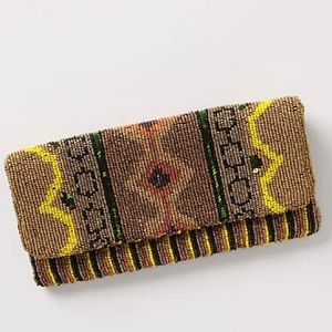 Anthropologie Beaded Synergy Clutch by Moyna NWT