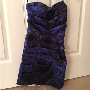 A black and blue mini dress!