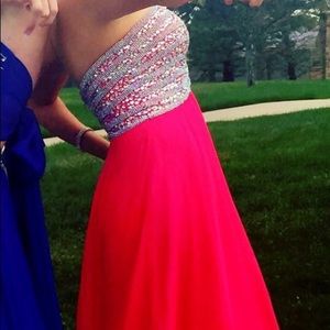 Blush prom dress