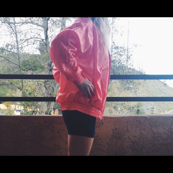 🛩Tail🛩 Vintage Pink Windbreaker Jacket - Picture 2 of 4