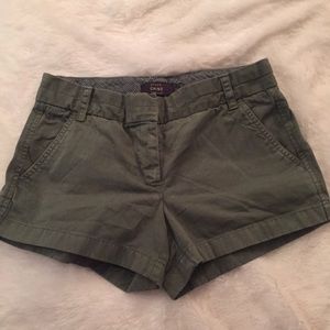 J.Crew Army Green Chino Shorts