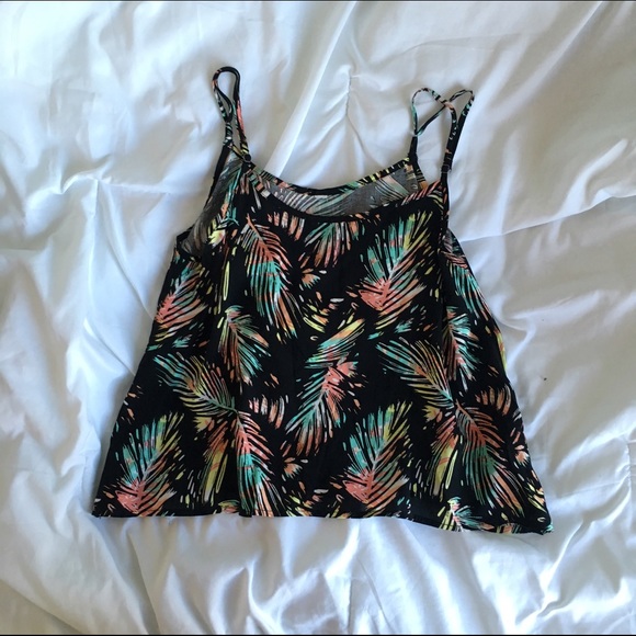 Palm Tree Leaf Printed Tank