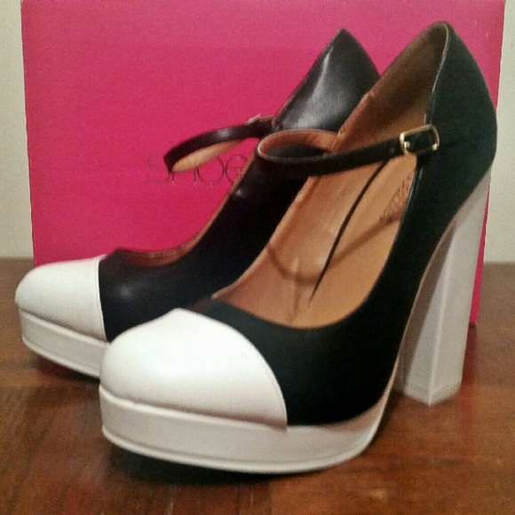 Black and White High Heels