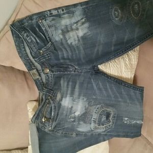 Express distressed jeans