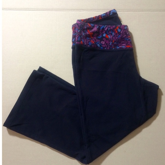 Lucy Pants - 🎉SALE🎉 Lucy Navy Blue Multi Color Crop Capri