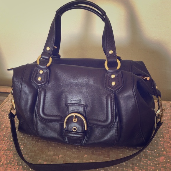 💕👜 COACH CAMPBELL MAHOGANY LEATHER SATCHEL 👜💕