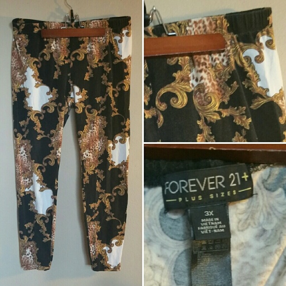 XXL Forever 21 90's Fancy Leggings