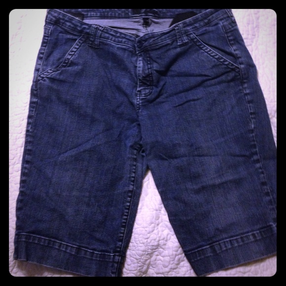 Long Jean shorts