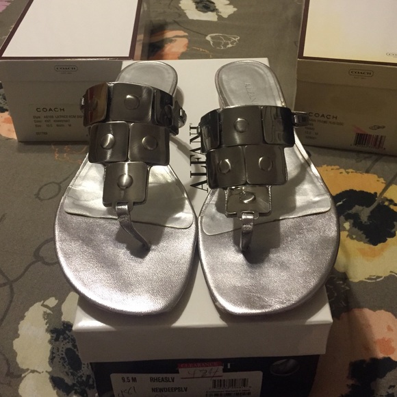 Alfani silver plated sandals
