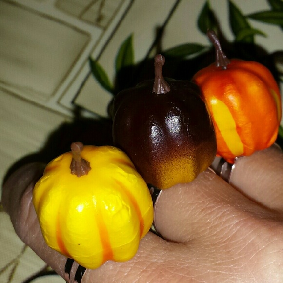 Unique 3-D Soft Pumpkin Rings - Picture 1 of 1