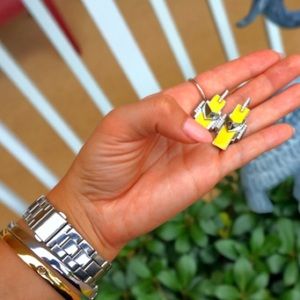 Rebecca Minkoff yellow earrings