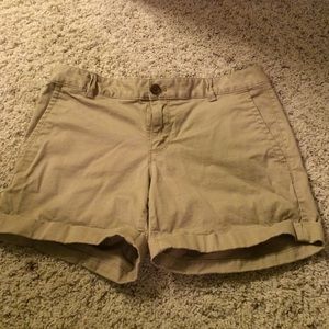 Khaki shorts from banana republic