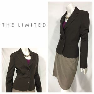 🆕 The Limited Dark Brown Suit Jacket - Sz 8