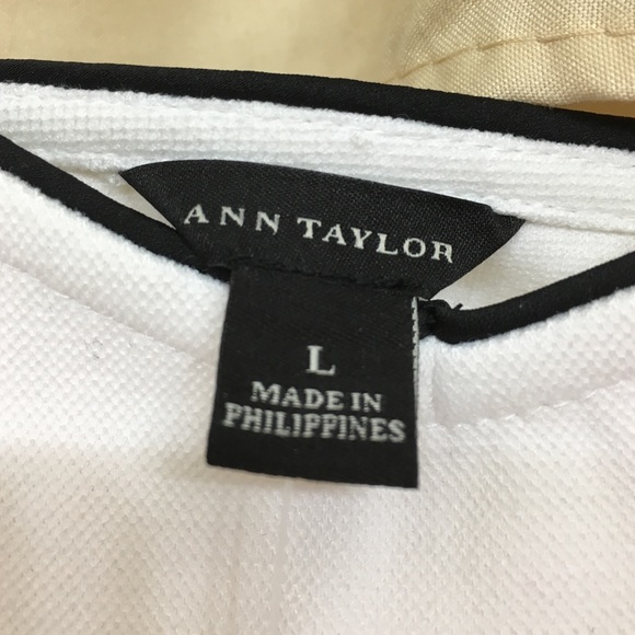 Ann Taylor white structured tank top - Picture 2 of 3