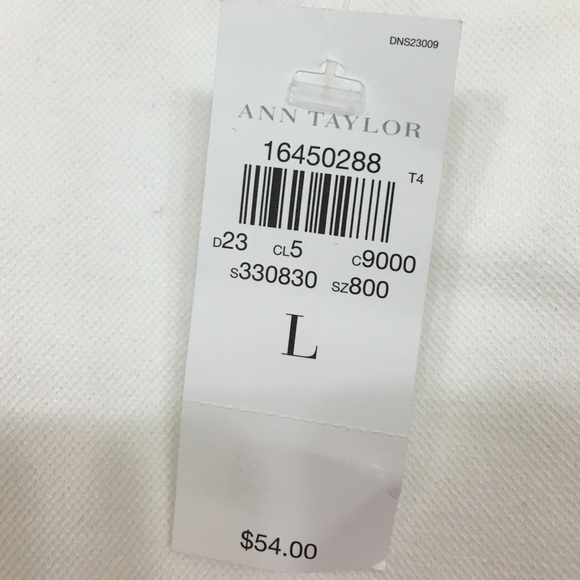 Ann Taylor white structured tank top - Picture 3 of 3