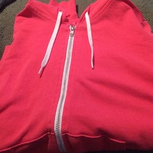 H&M Pink Zip Up Sweatshirt