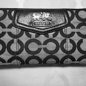 Gray/Black Coach Wallet