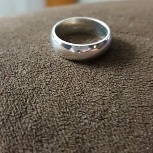 Sterling silver wedding band