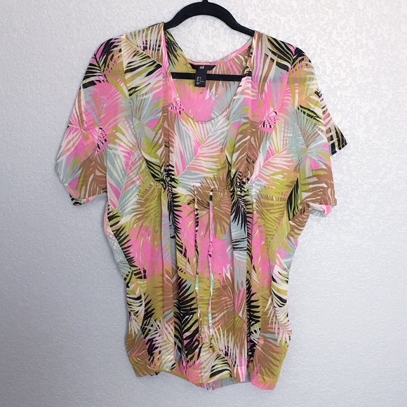 H&M TROPICAL PRINT TUNIC