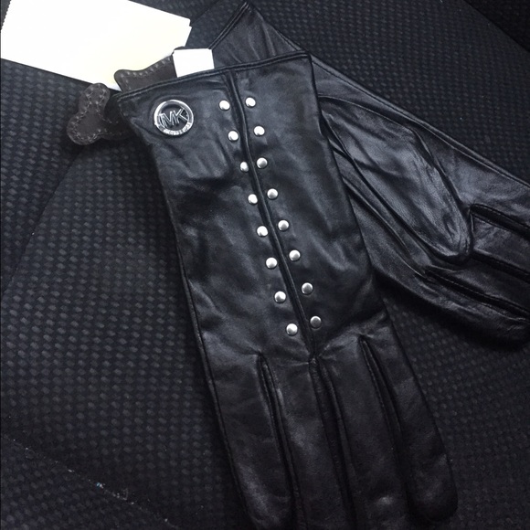 Michael kors studded gloves