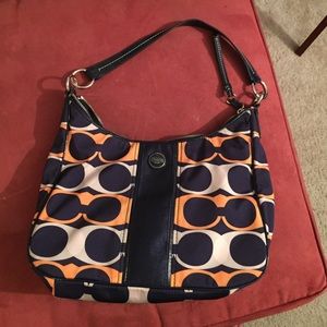 Signature canvass coach bag