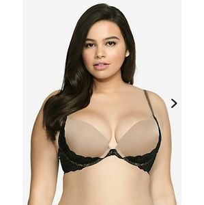 Torrid 38D push up plunge bra