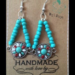 Turquoise earrings  new