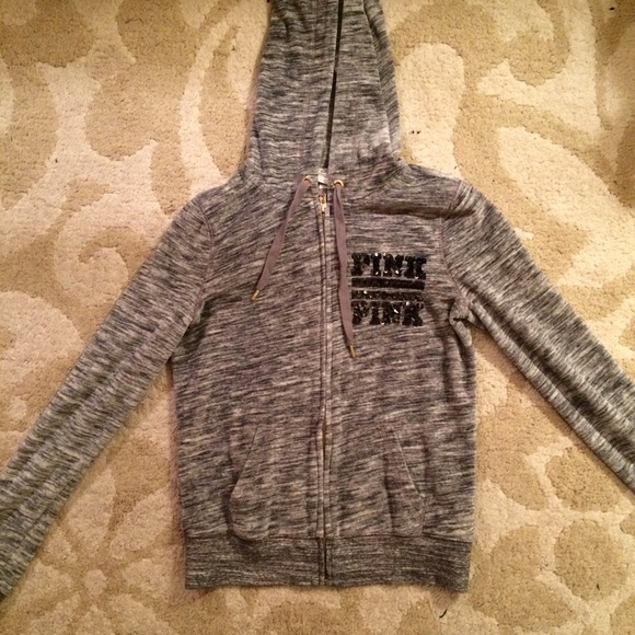 Pink velour sweatshirt