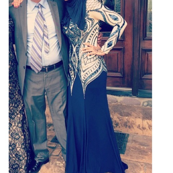 Long sleeve gown