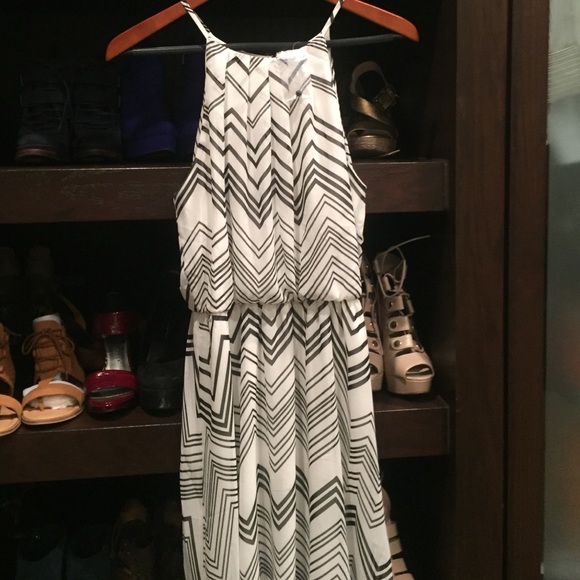 Blouson Chiffon Skater Dress - Picture 3 of 4