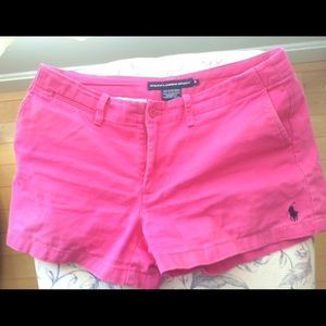 Ralph Lauren size 6 shorts monogram pink preppy