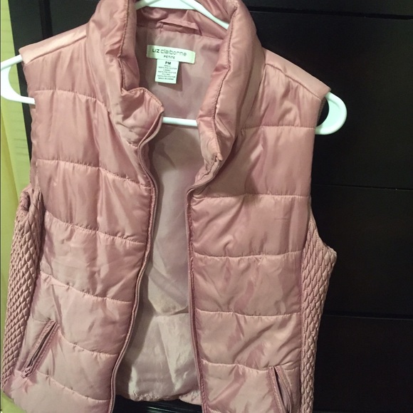 Liz Claiborne light pink vest