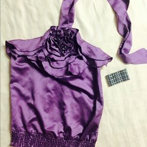 Purple rose top