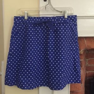 🇺🇸HP 7/4🇺🇸 NWT Jcrew blue polka dot skirt