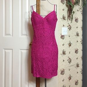 Magenta cocktail dress