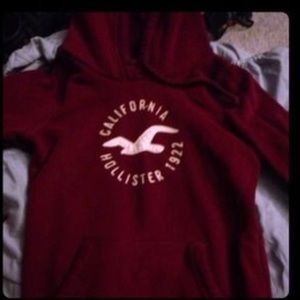 Hollister maroon hoodie