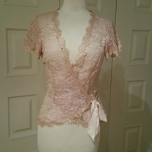 Lace wrap top