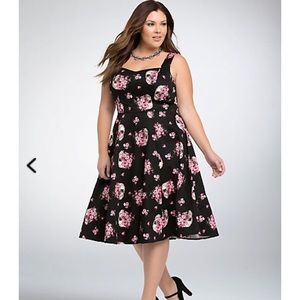 A line skater dress