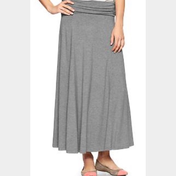 Grey maxi skirt size medium